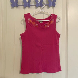 Cherokee girl’s‎ embroidered neckline tank top — size 7/8